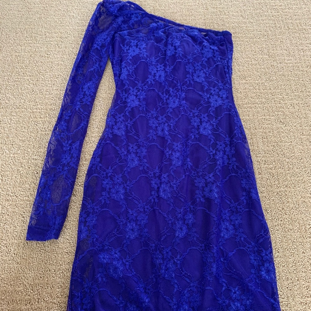 Trixxi Blue Lace Dress